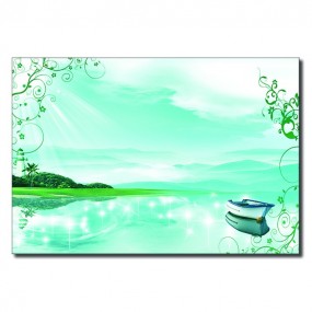 Tranh vải trang trí Mặt Hồ Thơ Mộng